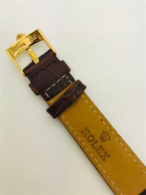 genuine rolex leather watch bands.